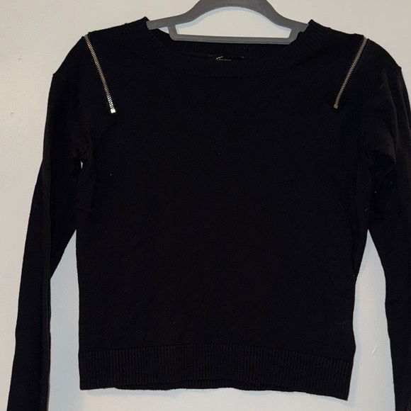 Express Black Long Sleeve Women's Sweater - Picture 2 of 6
